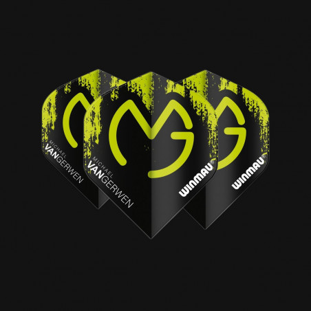 Winmau Michael van Gerwen Player Mega Standard MvG Green & Black