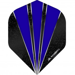 Mission Flare Dart Flights - 100 Micron - No2 - Std - Dark Blue