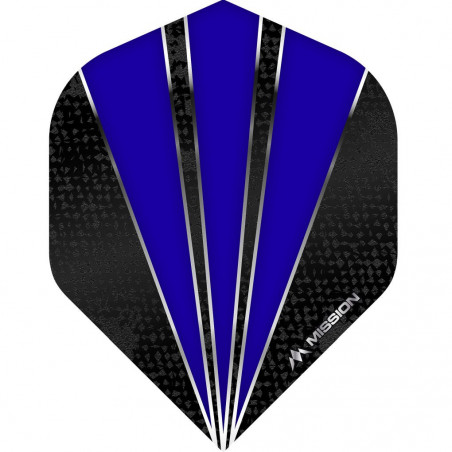 Mission Flare Dart Flights - 100 Micron - No2 - Std - Dark Blue