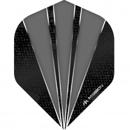 Mission Flare Dart Flights - 100 Micron - No2 - Std - Grey