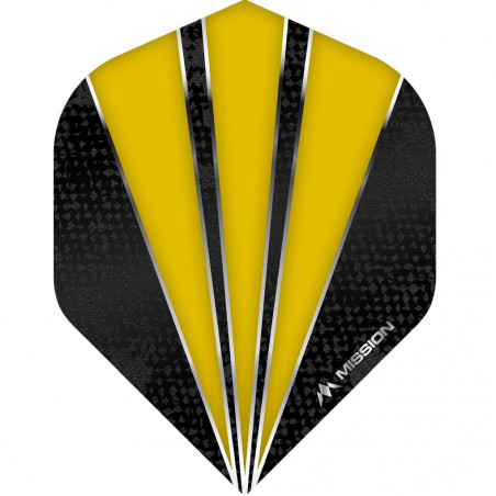 Mission Flare Dart Flights - 100 Micron - No2 - Std - Yellow