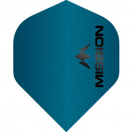 Mission Logo - Dart Flights - 100 Micron - UV Finish - No2 - Std - Matt Blue