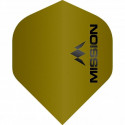 Mission Logo Dart Flights - 100 Micron - No2 - Std - Matt Yellow/Gold