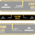 Mission Throw Line Oche - Toeline - Caution - Area 501