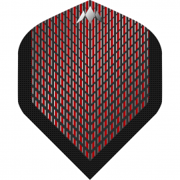 Mission Solo Dart Flights - 100 Micron - No2 - Std - Black/Red Red Down