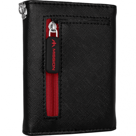 Mission Flint Darts Wallet - Black & Red