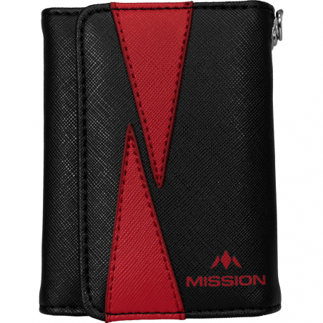 Mission Flint Darts Wallet - Black & Red