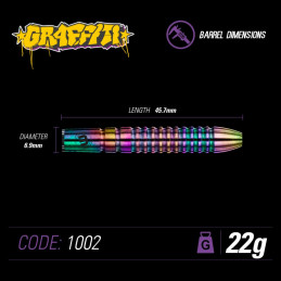 Winmau - Graffiti Typ 1 - Steeldart