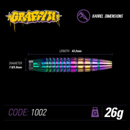 Winmau - Graffiti Typ 3 - Steeldart