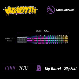 Winmau - Graffiti Typ 2 - Softdart