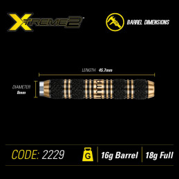 Winmau - Xtreme2 Brass Typ 2 - Softdart