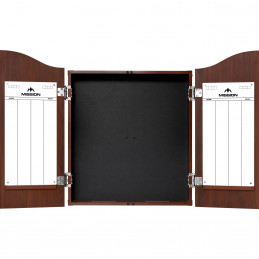 Mission - Dartboard Cabinet - Deluxe Quality - to fit all bristle dartboards - Sedona Red