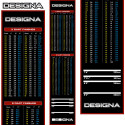 Designa - Dartmatte 290x60 cm Checkout Rot