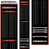Designa - Dartmatte 290x60 cm Checkout Rot