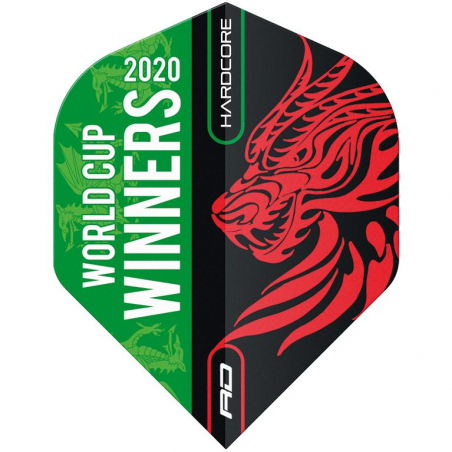 Red Dragon WORLD CUP WINNING HARDCORE DART FLIGHTS