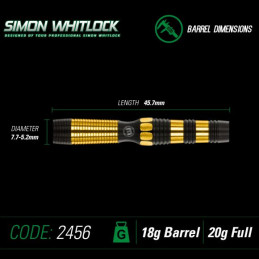 Winmau - Simon Whitlock Onyx AU -Softdart