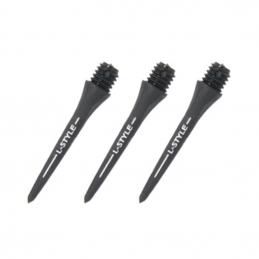 L-Style - Hard Lip Points - Carbon - 2BA - 6 Stück - Black