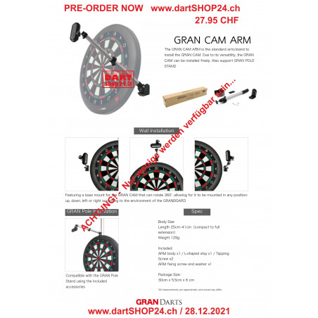 Gran Darts - GRANBOARD Gran Cam Arm