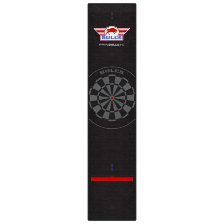 BULLS - Dartmatte Black-Red  300x65cm