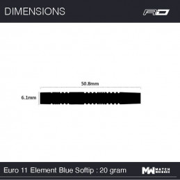Red Dragon - Peter Wright Euro 11 Blue Element World Cup SE - Softdart