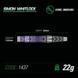 Winmau - Simon Whitlock Onyx Vetalic - Steeldart