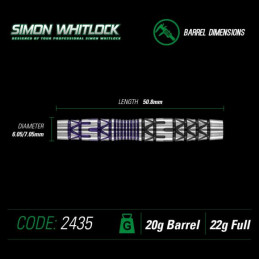 Winmau - Simon Whitlock Onyx Vetalic - Softdart