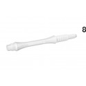8 FLIGHT - SLIM WHITE SHORT 19MM FIXED SHAFT BOXED 2019