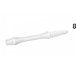 8 FLIGHT - SLIM WHITE SHORT 19MM FIXED SHAFT BOXED 2019