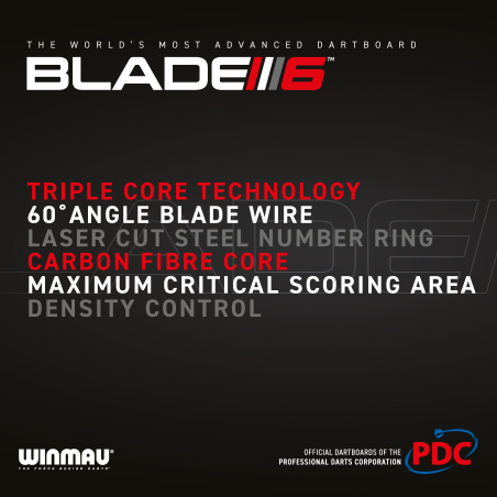 Winmau - Blade 6  Triple Core Dartboard