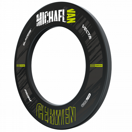 Winmau - Michael van Gerwen Retro Black Dartboard Surround