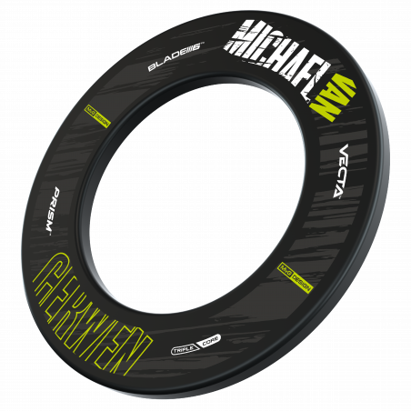Winmau - Michael van Gerwen Retro Black Dartboard Surround