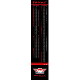 BULLS - Dartmatte Finish Dartmat 300x60cm + Oche