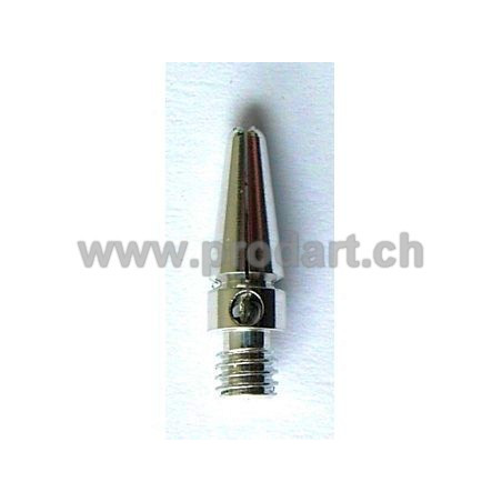 Natural Alloy Shaft, Silber, 15mm