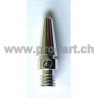 Natural Alloy Shaft, Silber, 15mm
