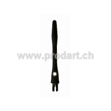 Anodised Alloy Shaft, Schwarz, 41mm