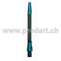 Diamond Cut Alloy Shaft  - Fluted, Blau, 48mm
