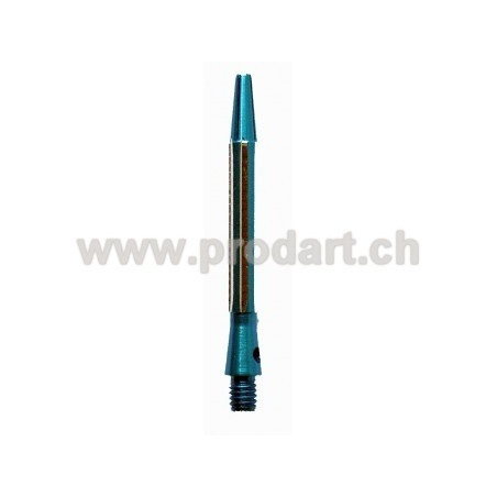 Diamond Cut Alloy Shaft  - Fluted, Blau, 48mm