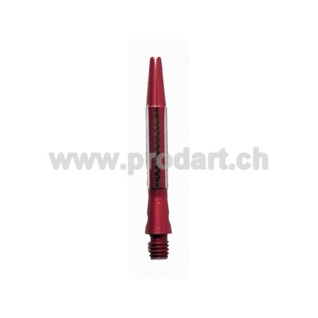 Diamond Cut Alloy Shaft  - Fluted, Rot, 35mm