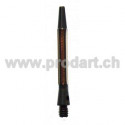 Diamond Cut Alloy Shaft  - Fluted, Schwarz, 48mm