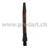 Diamond Cut Alloy Shaft  - Fluted, Schwarz, 48mm