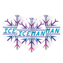 Red Dragon - Hardcore Gerwyn Price - Iceman Rainbow Snowflake Flights