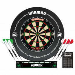 Winmau - Professional Diamond Dartboard Surround Set