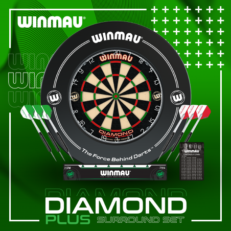 Winmau - Professional Diamond Dartboard Surround Set