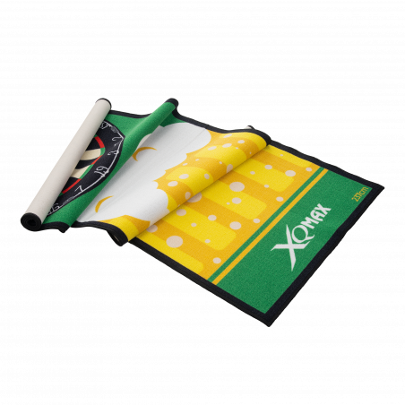 Q-MAX - Dartmatte BIER GRÜN GELB 80