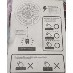 Gran Darts - GRANBOARD132 13" Weiss