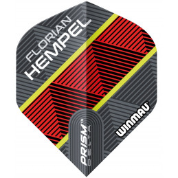 Winmau - Prism Delta Florian Hempel Grey & Red Flight