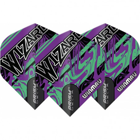 Winmau - Prism Delta Wizard Purple & Green Flight