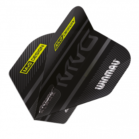 Winmau - Michael van Gerwen Logo Black & Grey 2