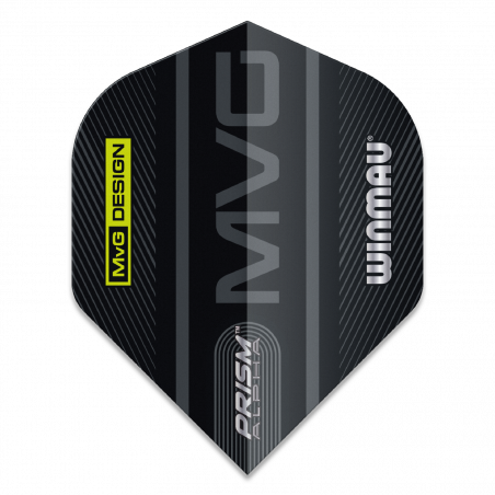 Winmau - Michael van Gerwen Logo Black & Grey 2
