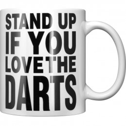 Datadart - Dart Tasse 3dl. - Stand up if you love the Darts